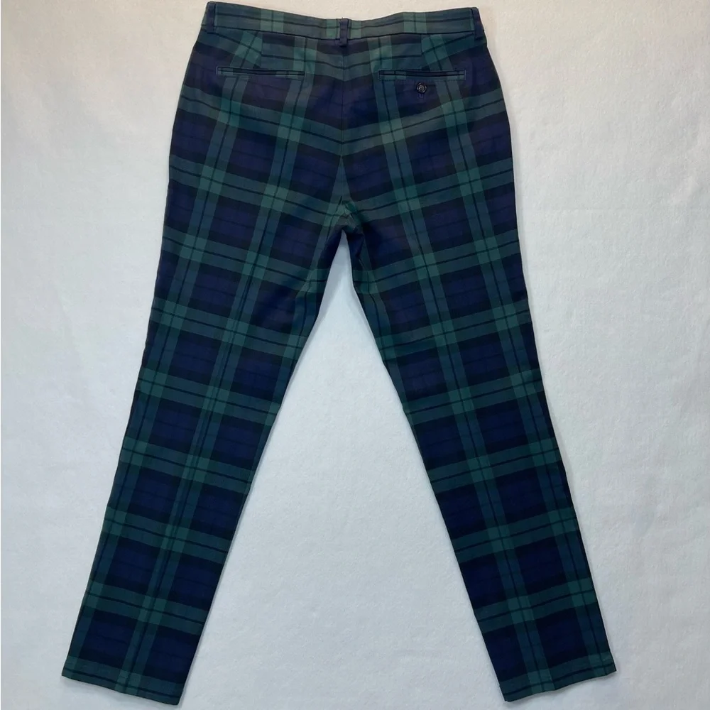Vineyard Vines Breaker Pants Men's 35x32 (36x32) Green Plaid Pockets Golf - Picture 2 of 12